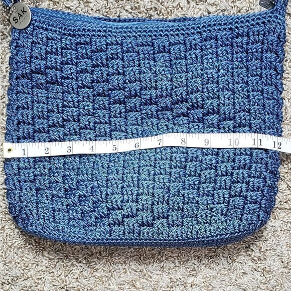 The Sak Blue Woven Bag with Matching Wallet - Picture 3 of 9